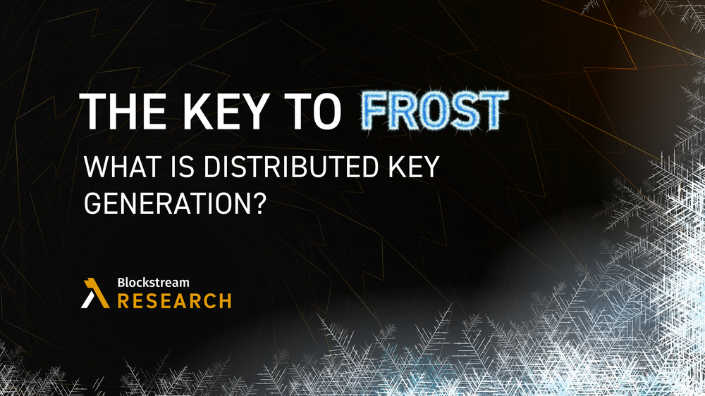 The Key to FROST: What is Distributed Key Generation?