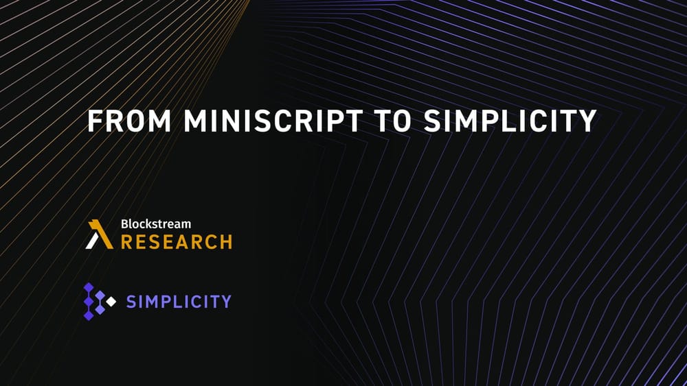 From Miniscript to Simplicity