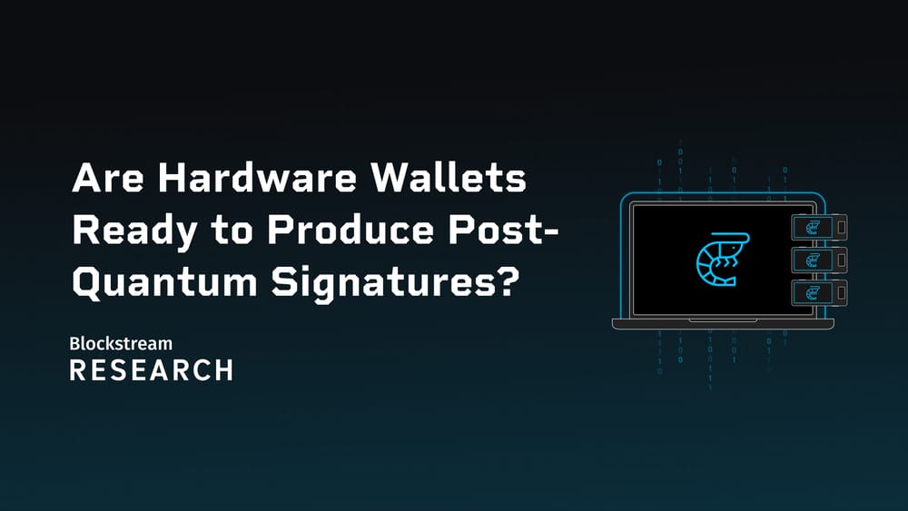 Are Hardware Wallets Ready to Produce Post-Quantum Signatures?