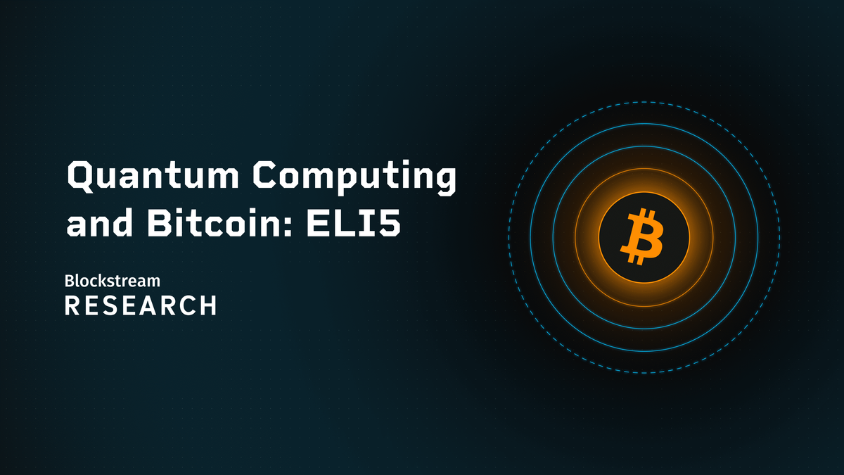Quantum Computing and Bitcoin: ELI5
