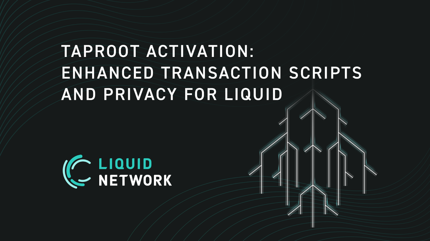 Taproot Activation: Enhanced Transaction Scripts and Privacy for Liquid