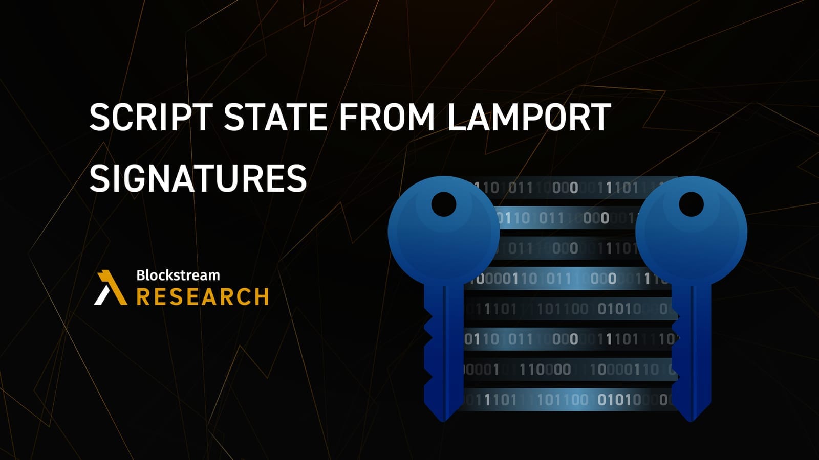 Script State From Lamport Signatures