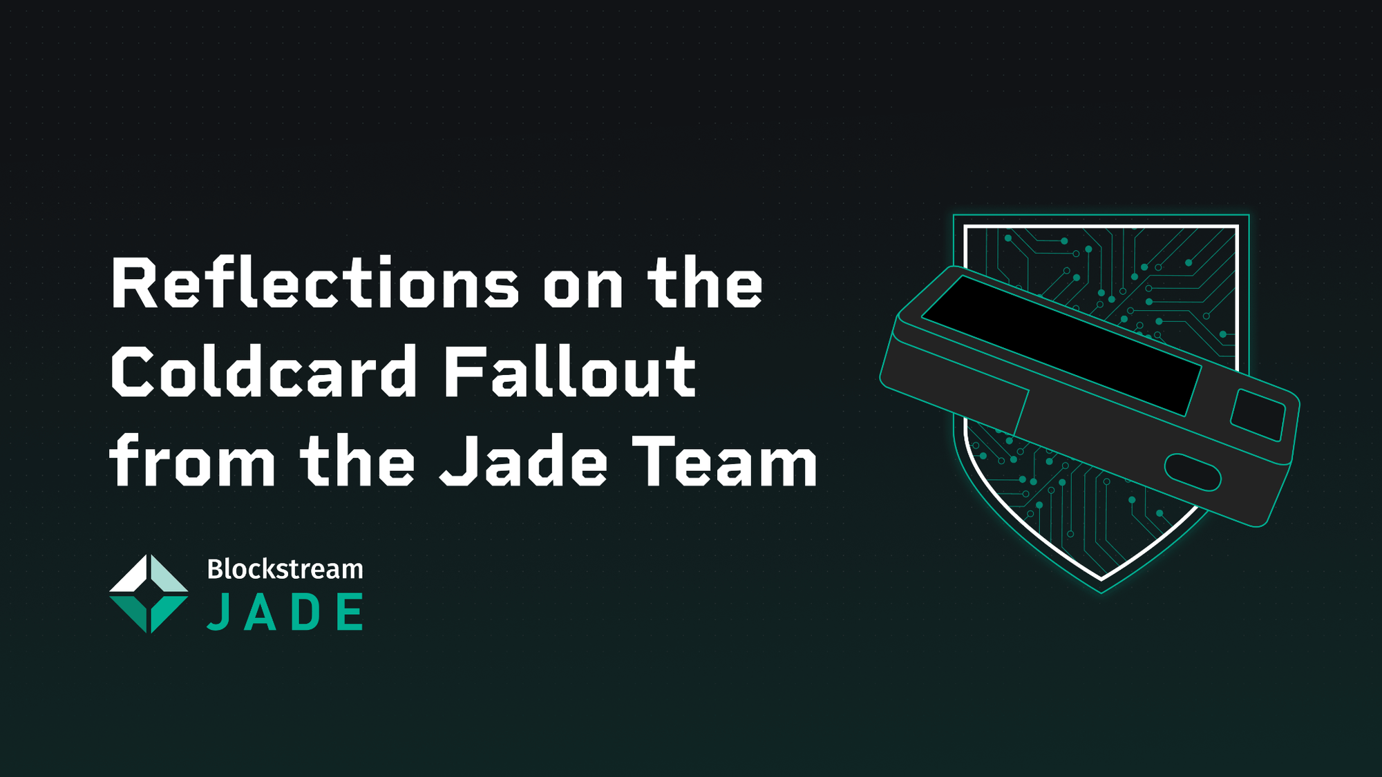 Jade device laid across a circuit-board shield