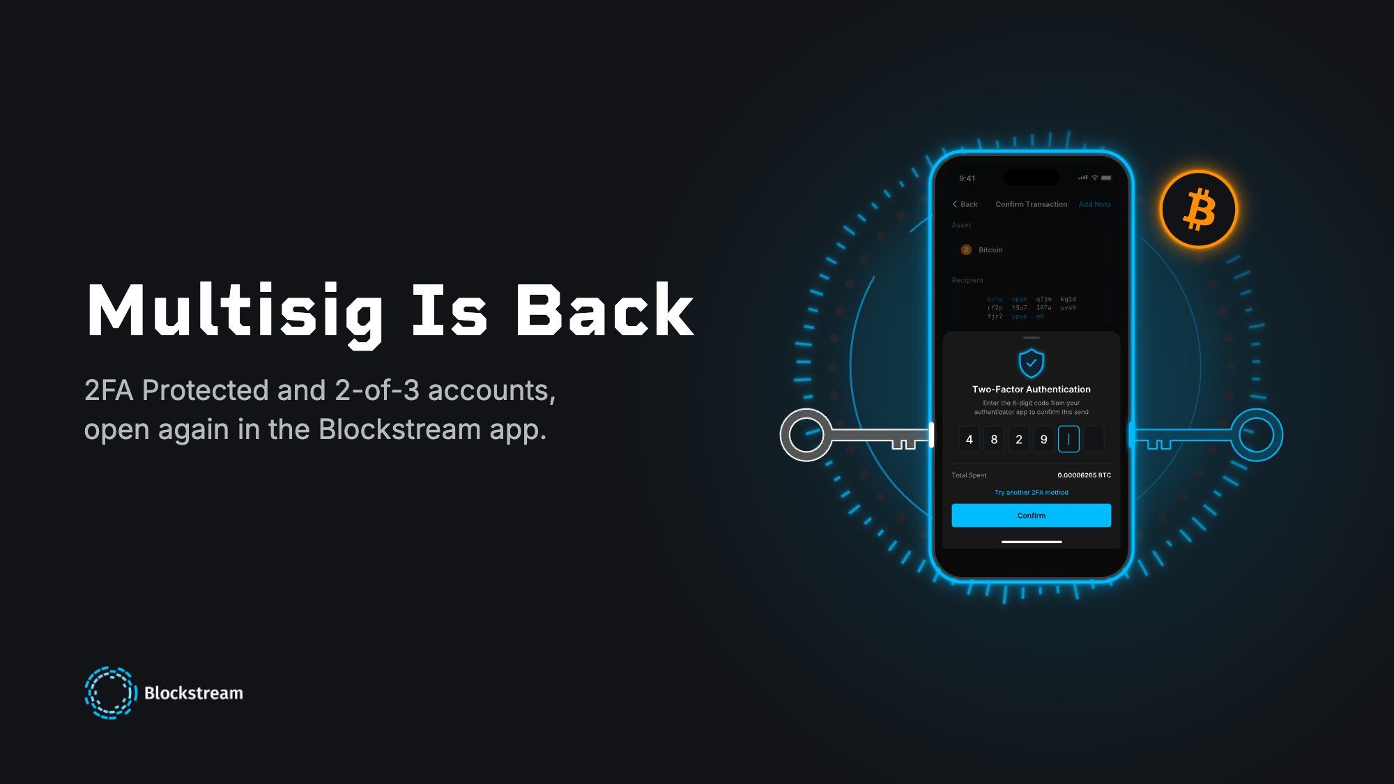 Multisig Is Back in the Blockstream App